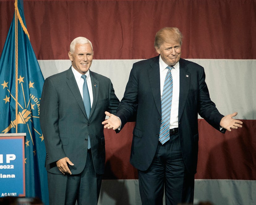 Donald Trump Holds Campaign Rally In Indiana