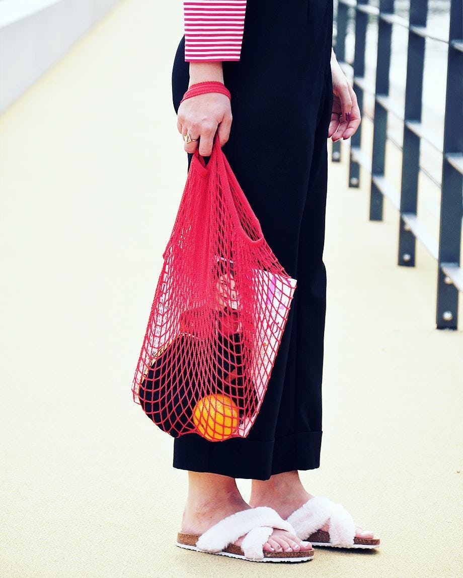 Net bag fashion sale