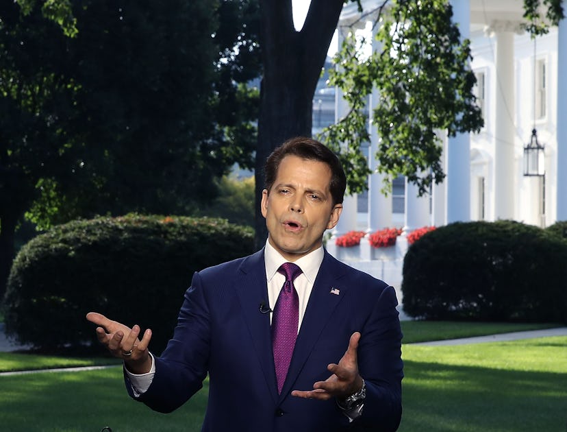 White House Communications Director Anthony Scaramucci Interviewed By Television Reporter At The Whi...