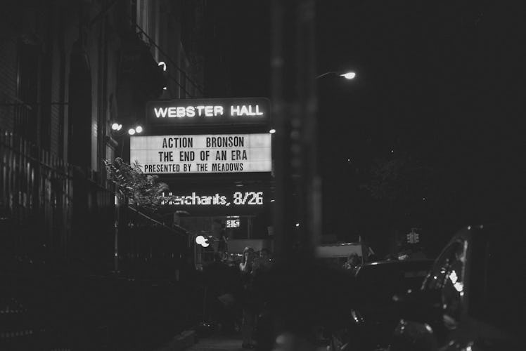 "Action Bronson The End of an Era" text sign at Webster Hall