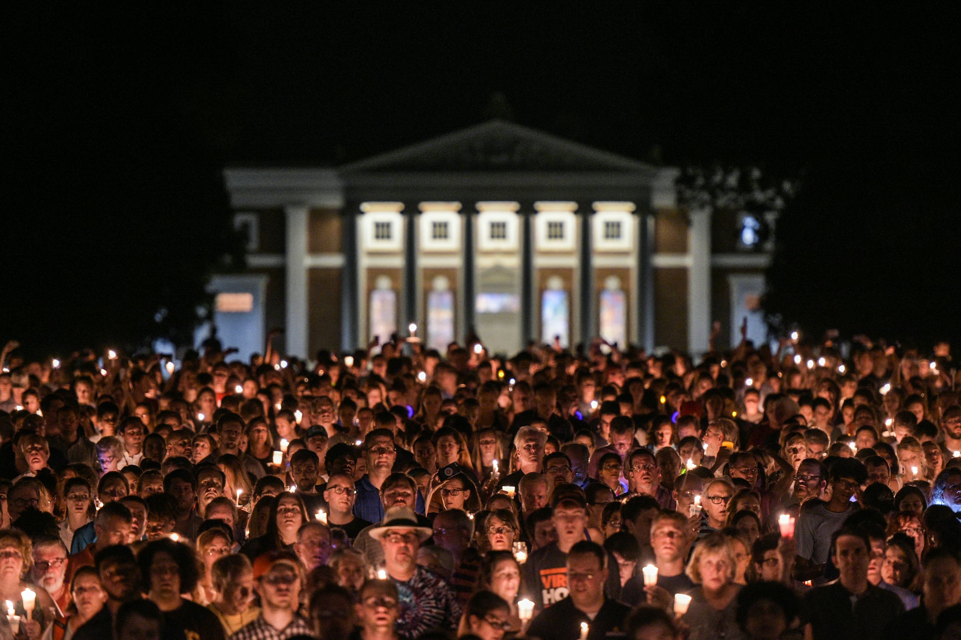 In Charlottesville a Low Key Vigil for Heather Heyer Turned Into