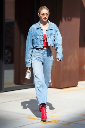 Everyone at Gigi Hadid’s 24th Birthday Party Wore Double Denim (Except ...