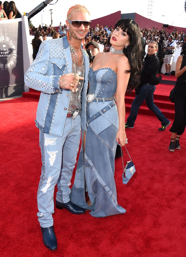 Riff Raff and Katy Perry in denim