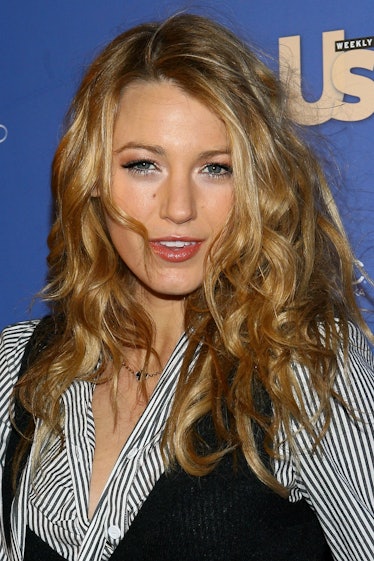 Blake Lively wearing wild, tousled curled haircut at the US Weekly’s Hot Hollywood Issue Celebration...