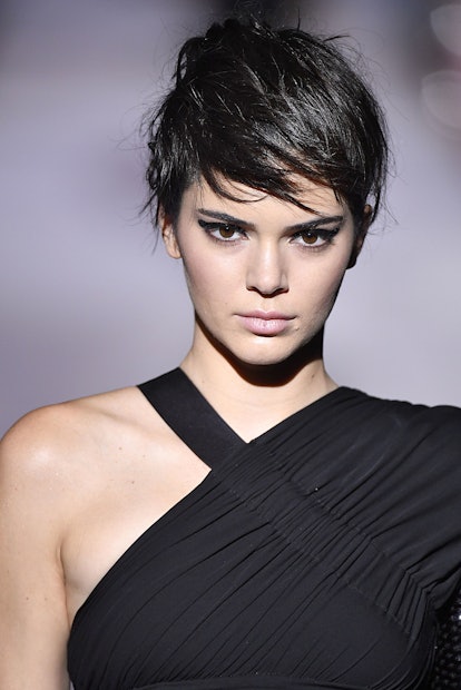 Kendall Jenner Channeled Kris Jenner with a Faux Pixie at the Tom Ford  Fashion Show