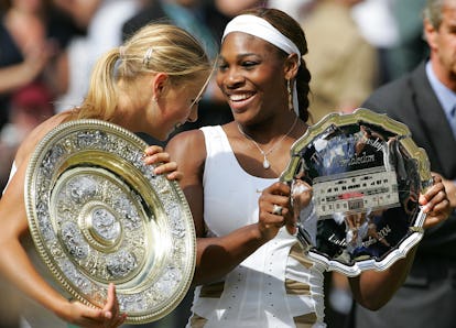 Maria Sharapova of Russia and Serena Wil