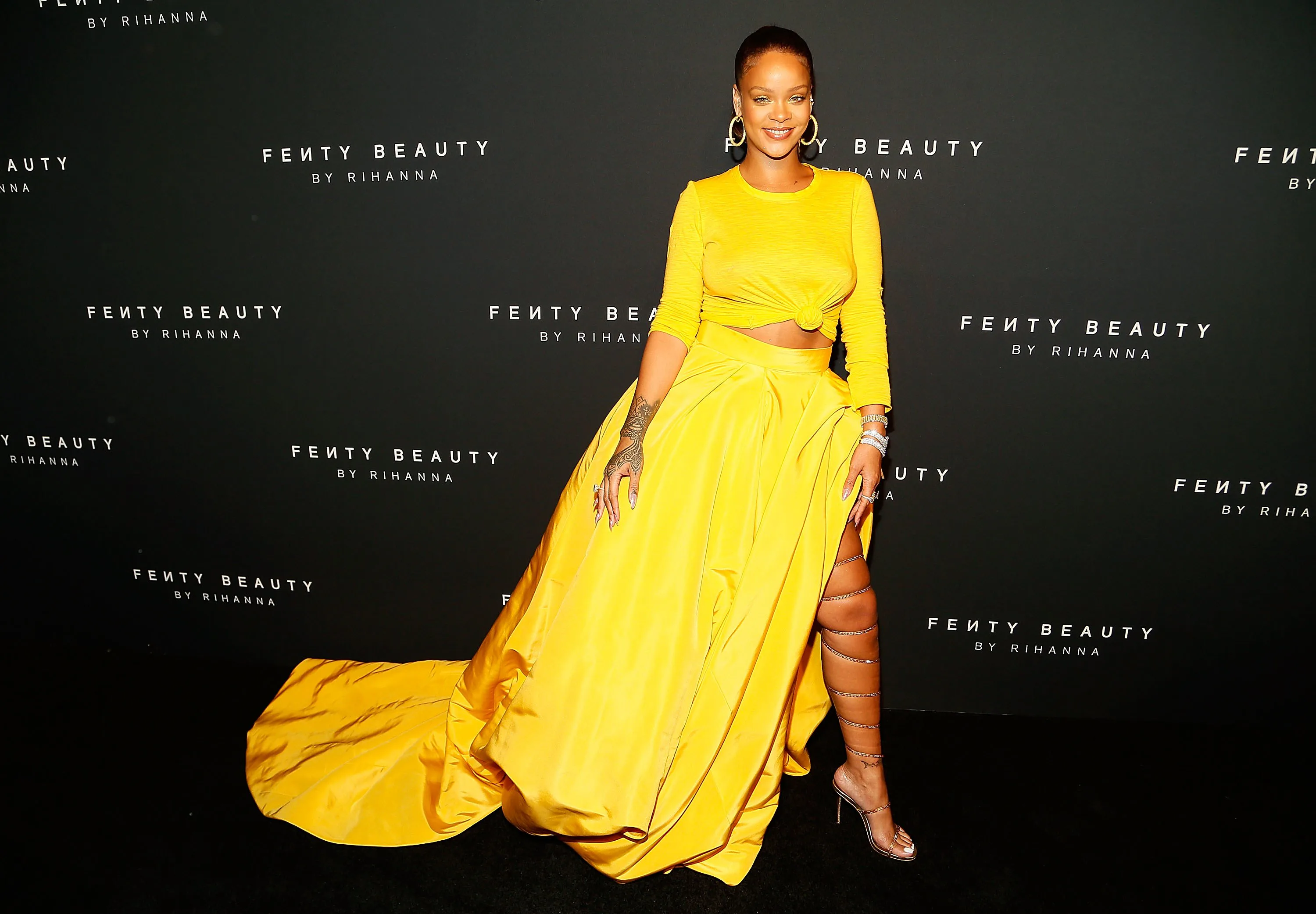 Rihanna Was an Actual Ray of Sunshine at the Fenty Beauty Launch Party
