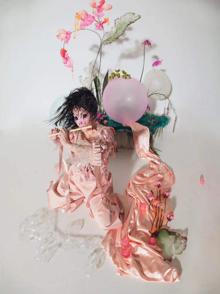 bjork pink dress Bjrk, Still Using Style to Captivate
