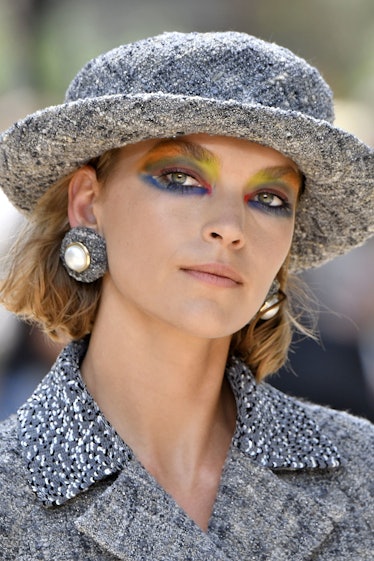 A Brief History of Chanel's Daring Use of Colorful, Eccentric Makeup on the  Runway