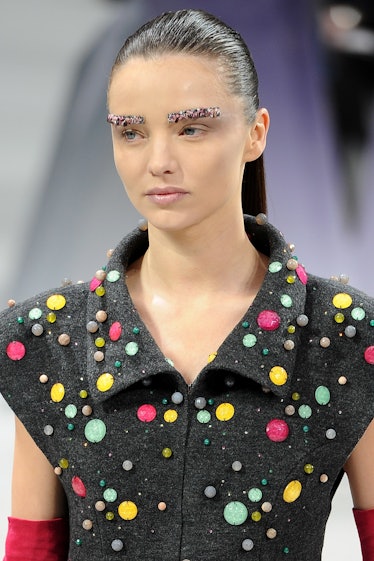 A Brief History of Chanel's Daring Use of Colorful, Eccentric Makeup on the  Runway