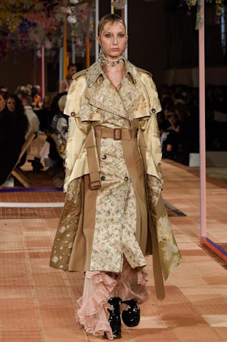 Model Erika Linder walks on the runway during the Louis Vuitton Fashion  Show during Paris Fashion