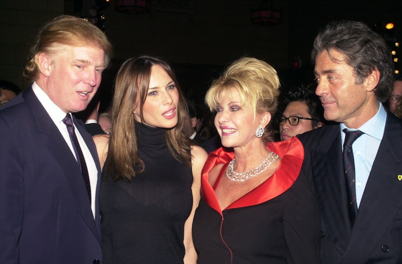 Donald Trump and girlfriend Melania Knauss are joined by Tru
