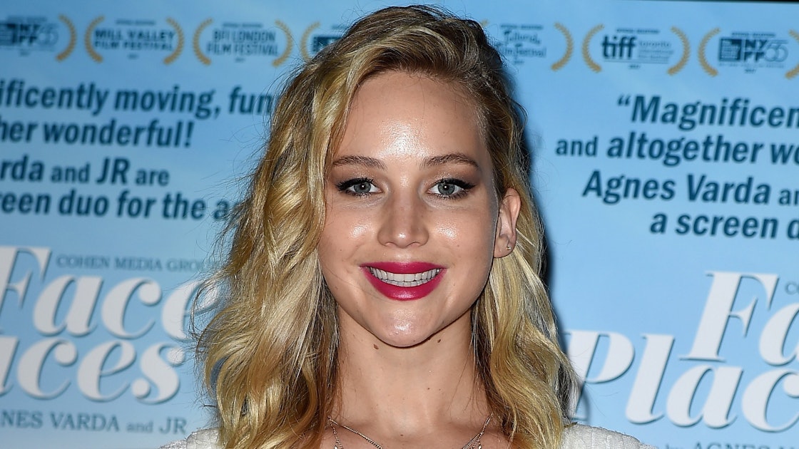 Jennifer Lawrence Wore a Wedding Gown to the Premiere of Faces Places