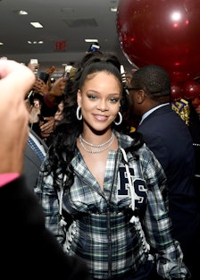 Rihanna Hosts Pep Rally To Celebrate Launch Of The AW17 FENTY PUMA By Rihanna Collection At Blooming...