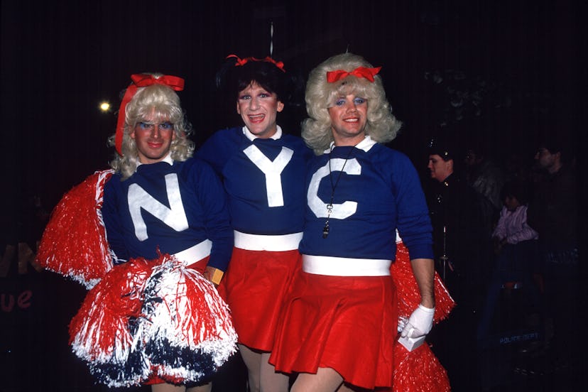 Cheerleaders in the Halloween Parade
