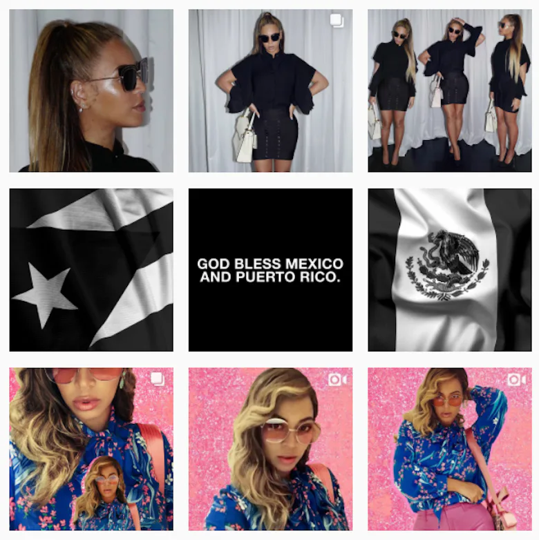 A Deep Dive Into Beyoncé’s Mastery of the Instagram Grid