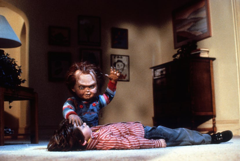 Child actor with Chucky In 'Child's Play'
