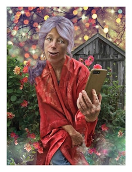 Cindy Sherman's self-portrait for her “Selfie” Project for W
