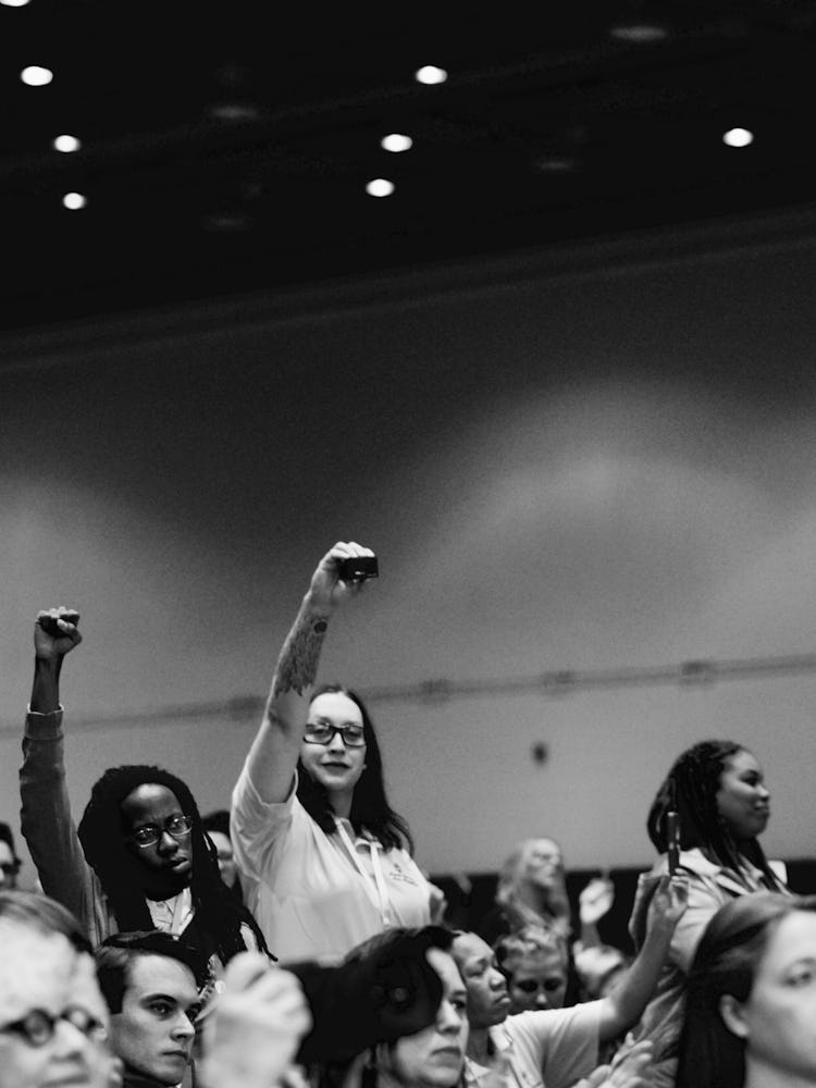 Women taking photos at the 2017 Women’s Convention