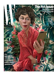 Cindy Sherman on the cover of W for her special "Selfie" project for W Magazine
