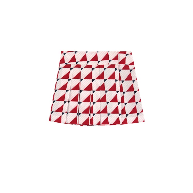 Marni viscose and cotton jersey printed wrap skirt 