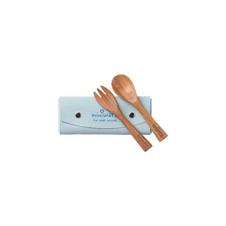 Miniware’s bamboo fork and spoon set 