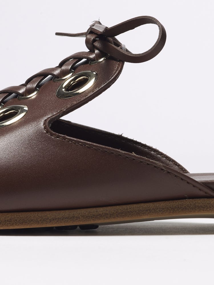 Brown Tod's sandals