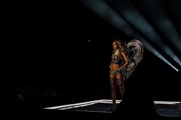 Jasmine Tookes on the runway at the 2017 Victoria’s Secret Fashion Show in Shanghai
