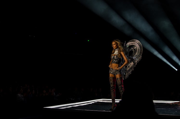 Jasmine Tookes on the runway at the 2017 Victoria’s Secret Fashion Show in Shanghai