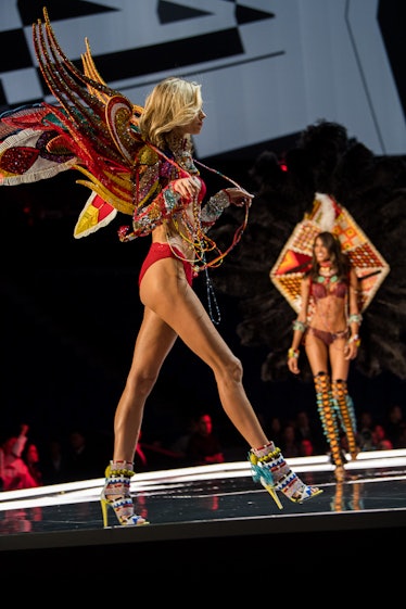 Models walking the runway at the 2017 Victoria’s Secret Fashion Show in Shanghai
