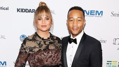 Chrissy Teigen and John Legend Walk Red Carpet After Announcing Second Pregnancy