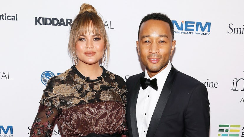 Chrissy Teigen and John Legend Walk Red Carpet After Announcing Second Pregnancy