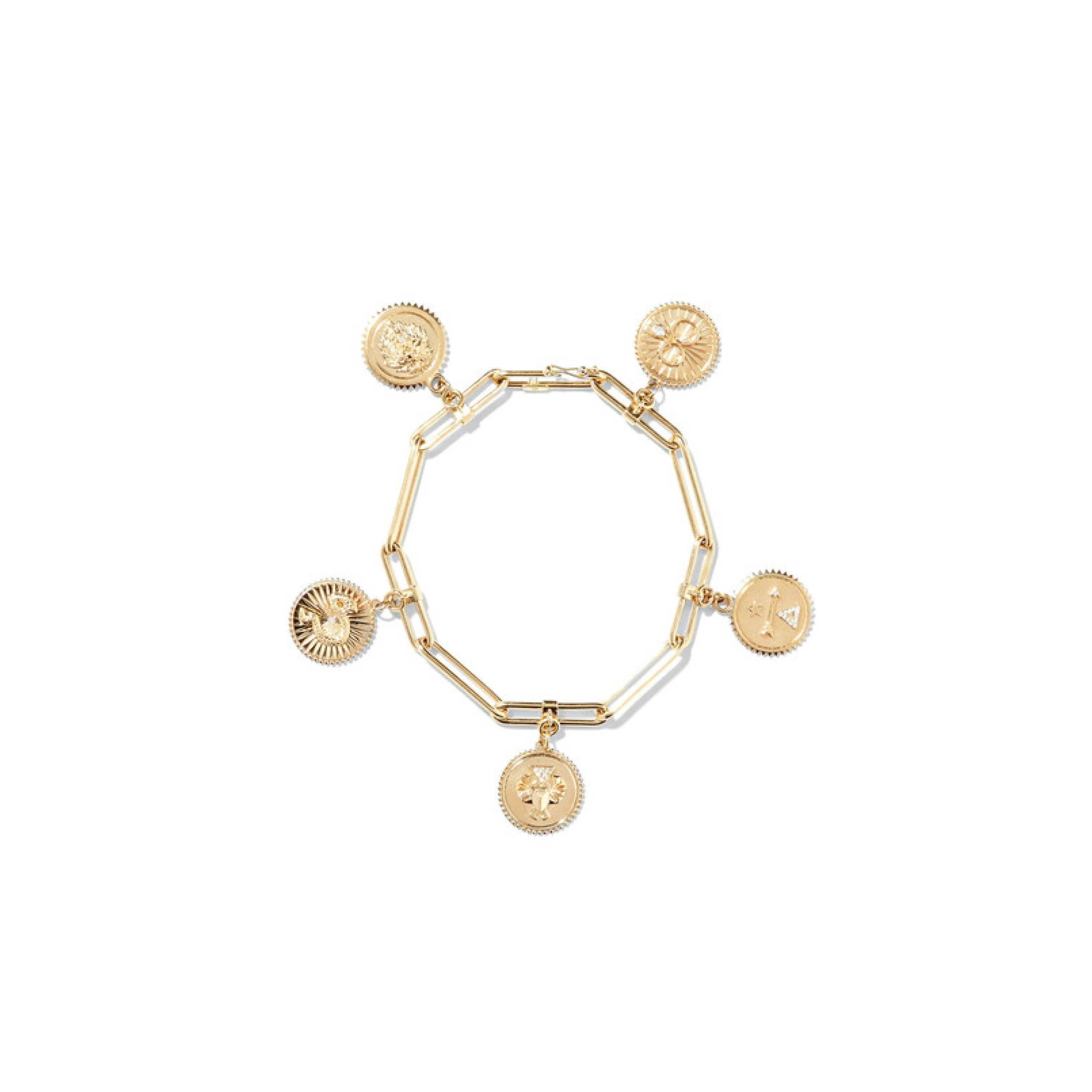 Modern shop charm bracelet