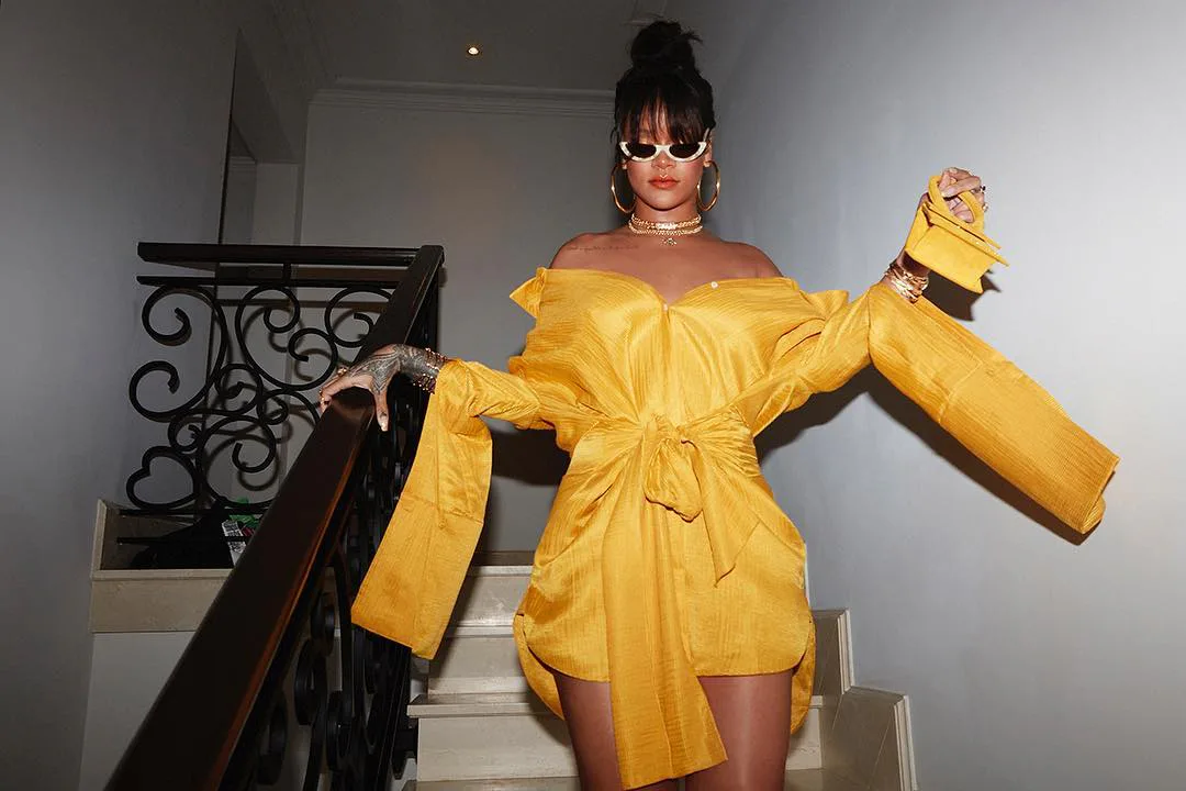 Rihanna Is Proof that a Bold Orange Lip Is the New Red This