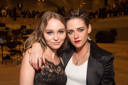 Lily-Rose Depp and Kristen Stewart Buddy Up at Chanel Show