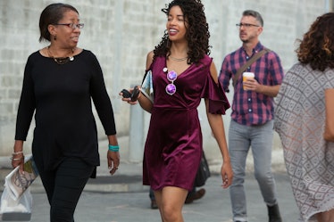 Visitors arriving at Art Basel Miami international art fair