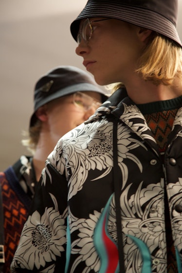 Go Backstage At the Prada Fall 2018 Men’s Show, Where Bucket Hats Just ...