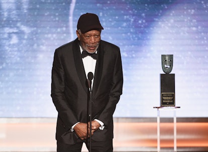 Who Was Morgan Freeman Calling Out During His SAG Life Achievement Award Speech?
