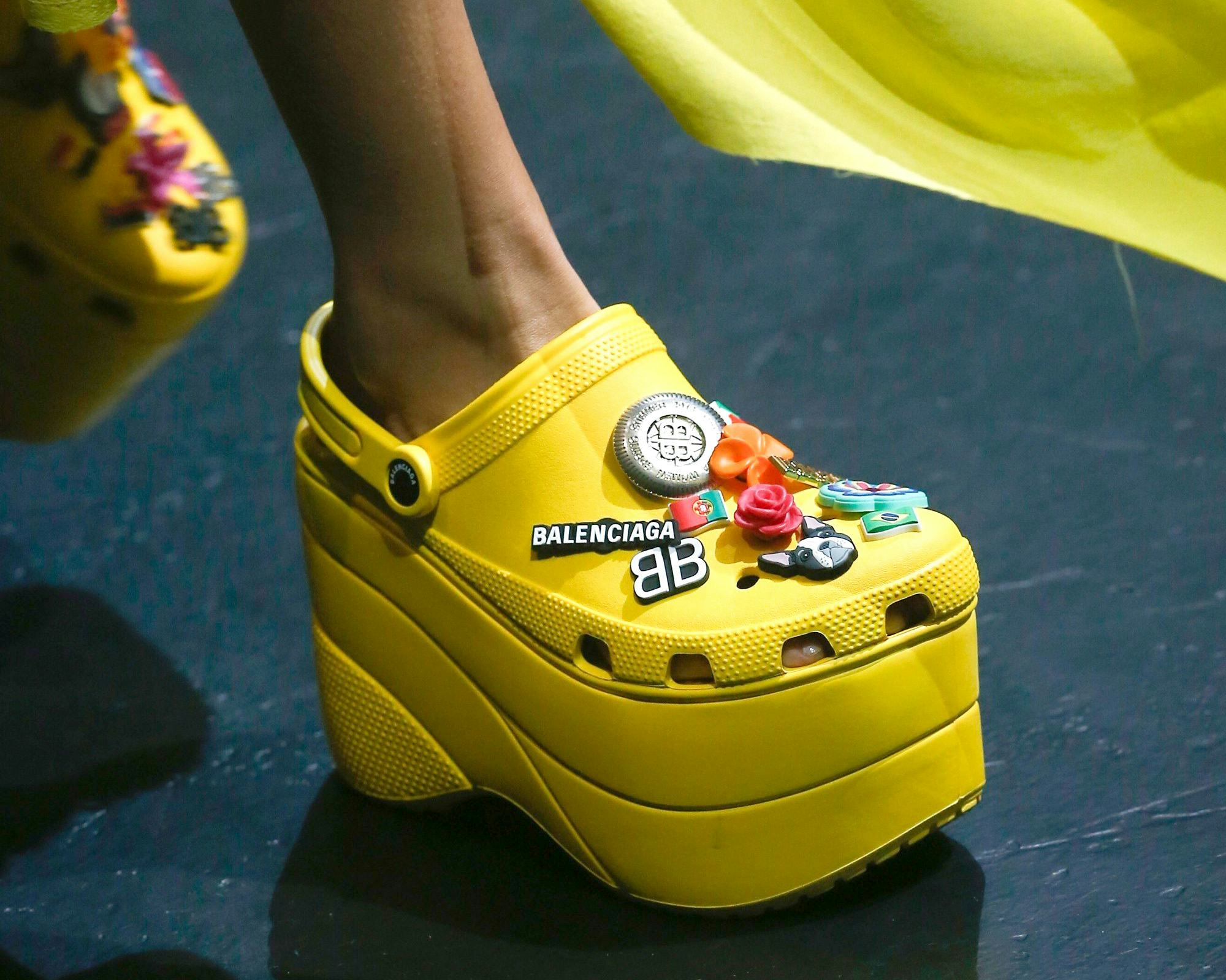 balenciaga croc platforms