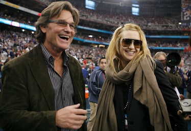 Kurt Russell and Kate Hudson at the Super Bowl