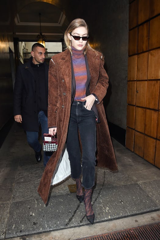 Model Gigi Hadid seen in Milan