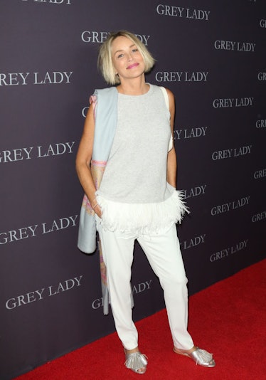 Sharon Stone at the premiere of Grey Lady at the Landmark Theater