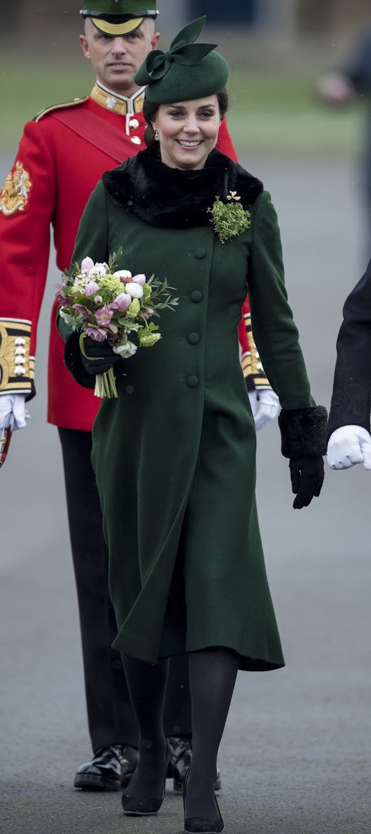 The Duke and Duchess of Cambridge attending the Irish Guards St Patrick's Day Parade