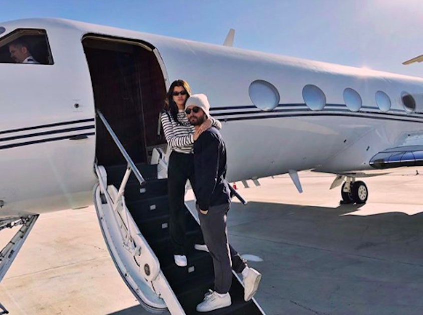 Kourtney Kardashian, Scott Disick Jet Off To New York