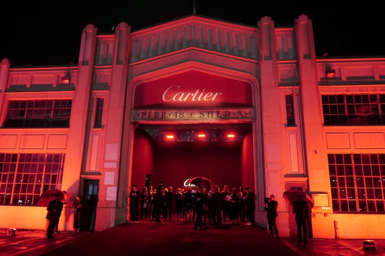 The entrance to Cartier’s annual party at San Francisco’s Pier 48