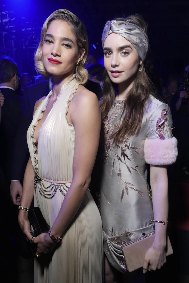 Sofia Boutella and Lily Collins at the Cartier’s annual party