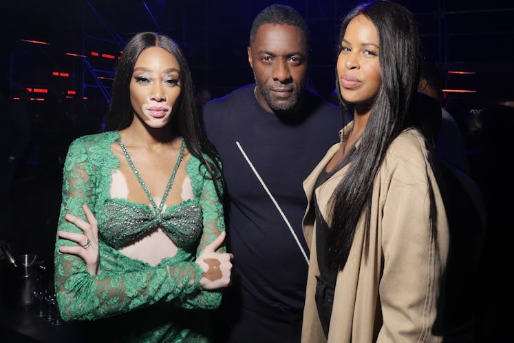 Winnie Harlow, Idris Elba, and Sabrina Dhowre at the Cartier’s annual party