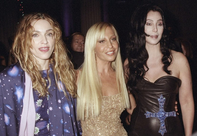 Madonna, Donatella Versace and Cher attending Metropolitan M