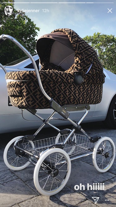 Stormi's new @Fendi stroller and diaper bag
