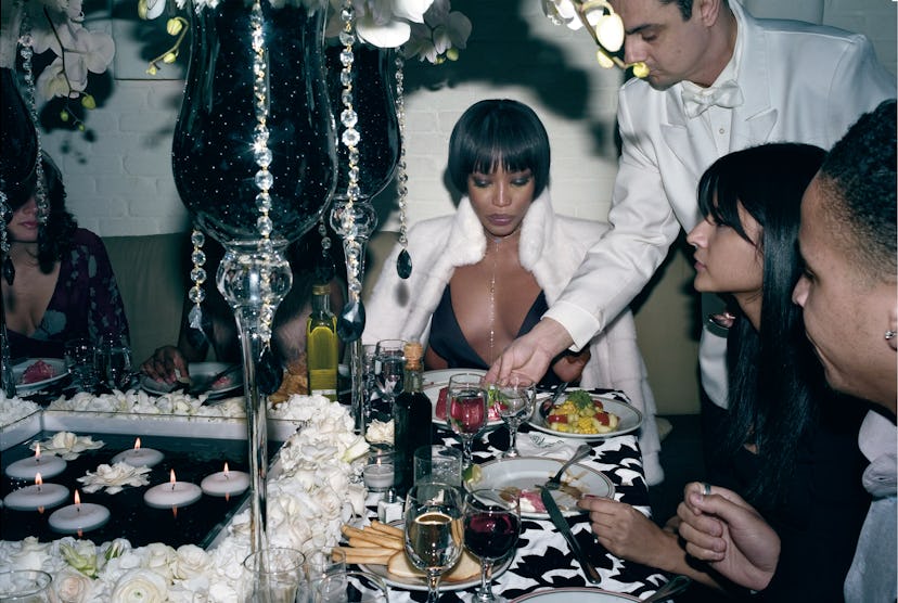 Giorgio Armani's silk dress, at select Giorgio Armani stores; Michael Kors's mink jacket, at Neiman ...